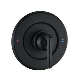 Replacement for Moen Posi-Temp Valve Only Shower Faucet Trim Kit (Valve& Catridge Not Inclued), Volume and Temperature Control Level Handle, Matte Black