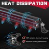 OFFROADTOWN 8 inch 120W LED Light Bar Single Row LED