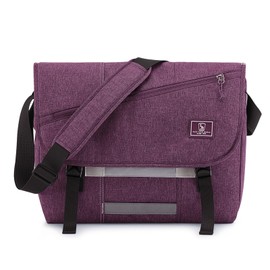 OIWAS Messenger Bag for Women, 17 Inch Laptop Crossbody Bags Men Casual Satchel Shoulder Bag College Travel Office Briefcase