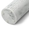 Indecor Home Resin White Marbled Body Wash Engraved Bottle Refillable