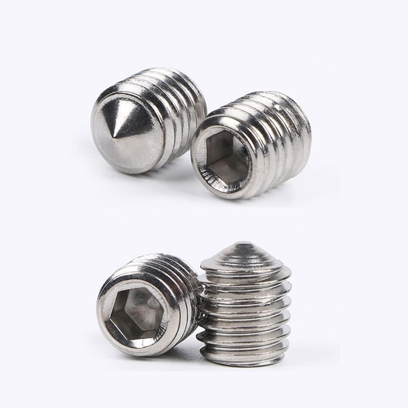 200 Pieces Cone Point Grub Screws M3 M4 M5 M6