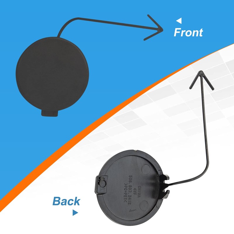 Front Bumper Tow Hook Cover Towing Eye Cap For VW