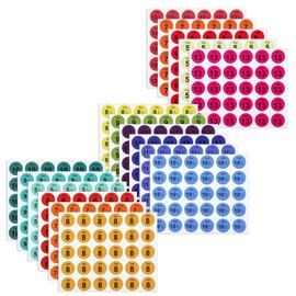 Trandraft 5100 Pcs Round Shoe Size Labels