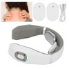Smart Neck Massager Intelligent Electric Pulse Vertebra Cervical Massager RelaxerWhite