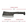 9" Railroad Cleaver Carbon Steel Blade Twisted Handle