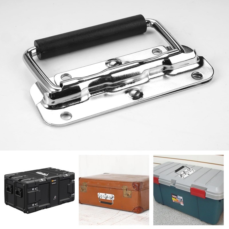 HIKPACKER Pack of 4 Folding Handles, Stainless Steel, Carry Handle