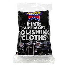 Kent Car Care GKEPC500 Cotton Polishing Cloths - Pack of 5