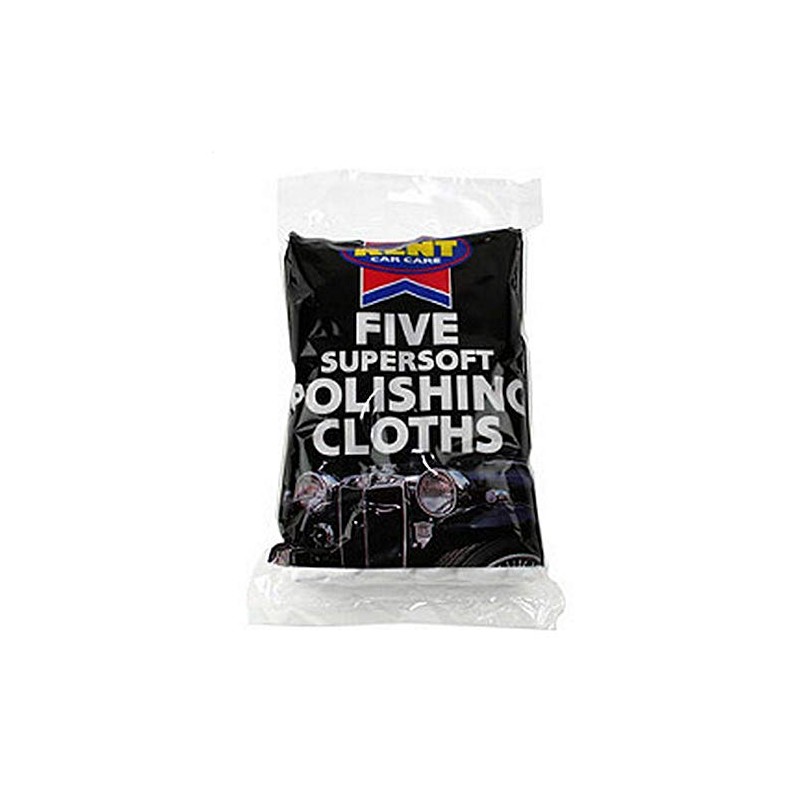Kent Car Care GKEPC500 Cotton Polishing Cloths - Pack of
