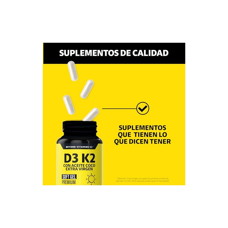 Beyond Vitamins | Vitamina D3 + Vitamina K2 con Aceite