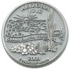 Arizona State Quarter Magnet by Classic Magnets, 2.5" Diameter, Collectible