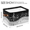 KEEPREAL Foldable Storage Baskets, Piano Keys Musical Notes Storage Bins