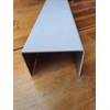 Aluminium U-Profile White Cover Profile 1.5 mm Aluminium Traffic White