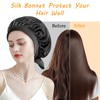 Mulberry Silk Bonnet for Sleeping, 19 Momme Silk Sleep Cap