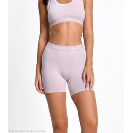 Comfneat Women's 4-Pack Boyshorts Cotton Spandex Boxer Briefs Stretchy Underwear (Blue+Rosa 4-Pack, M)