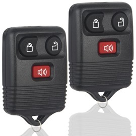 Key Fob Remote Replacement Compatible with Ford 2000-2014 E150 Escape 1998-2014 Ranger Explorer Expedition/Mazda B-Series/Mercury/Lincoln MKZ MKX CWTWB1U345 Keyless Entry Remote (2-Pack)