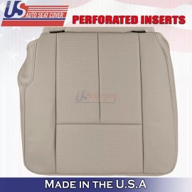 u.s autoseatcovers.inc 2007 to 2014 Fits Ford Expedition 2nd Row Driver Bottom Leather Seat Cover Gray