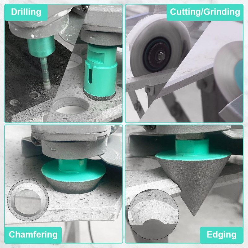LEKOMESH Tile Hole Saw Kit for Porcelain Tile - (6/6/20/35+50mm