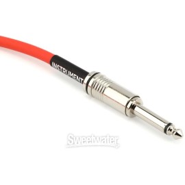 Ernie Ball P06416 Flex Straight to Straight Instrument Cable - 10-foot, Orange