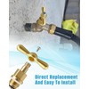 PK1100 Brass Globe Valve Stem and Bonnet Kit with Handle