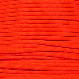 PARACORD PLANET 10 20 25 50 100 Foot Hanks and 250 1000 Foot Spools of Parachute 550 Cord Type III 7 Strand Paracord (Neon Orange 250 Foot Spool)