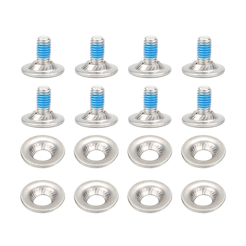 8 Set Snowboard Binding Screws, Stainless Steel Binding Screw Washer