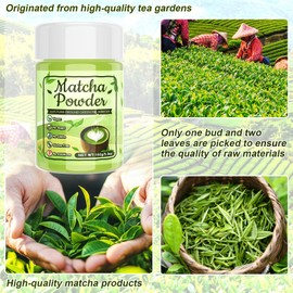 Matcha Green Tea Powder -150g Ceremonial Grade Matcha Tea, Richly Flavored Powder for Drinking, Cooking, Baking, Smoothie, Vegan Friendly