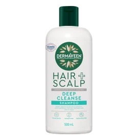 Dermaveen Hair + Scalp Deep Cleanse Shampoo 500 mL | Soothes Sensitive Scalps And Deeply Cleanses Oily Hair, Boosted with OatActiv+ (6 in 1 skin benefits) And Witch Hazel