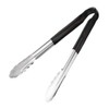 Hygiplas Pro-Grade Kitchen Serving Tongs 300mm, Black Colour Coded -