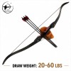 PMZ Archery 60" Adjustable 20-60lb Takedown Hunting Bow, Precise and