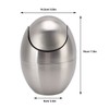 Mini Countertop Trash Can, Simple Stainless Steel Table Trash Can
