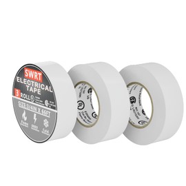 SWRT 0.75 in x 66 FT UL/CSA Listed High Temp Electrical Tape 7 mils -600V, 3 Pack Electric Tape Flame Retardant, Strong Adhesive, for Home DIY Electrical Repairs Professional Installations