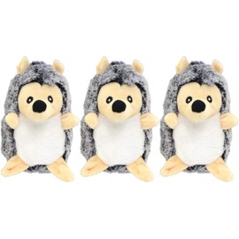 PetSport 3 Pack of Tiny Tots Little Hedgie Plush Dog Toys with Squeakers, 4.7 Inch