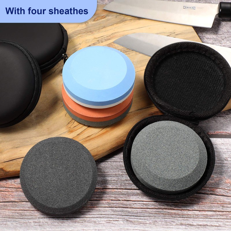 8 Pieces Axe Sharpening Stone Tool with Sheath, Ax Hatchet