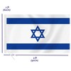 2×3 FT Israel Flag,Medium 60×90 CM 100D Israeli Decor Outdoor