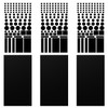 Pack of 6 Black Blackout Stickers, LED Light Blocker Stickers,