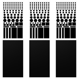 Pack of 6 Black Blackout Stickers, LED Light Blocker Stickers, LED Blackout Stickers and Light Blocking Stickers, Easy to Install Blackout Films, Ideal for Privacy and Light Blocking Control