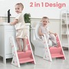 Primlect Potty Training Seat, Upgrade Foldable Step Stool for Bathroom,