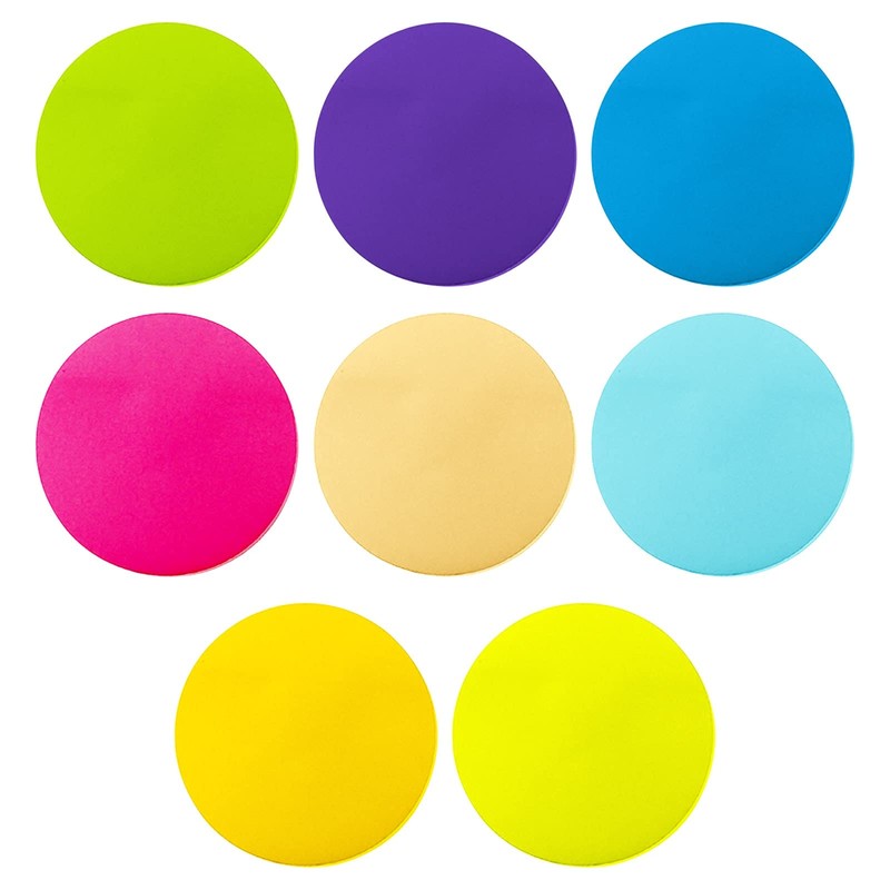 Sticky Notes, 560Sheets 8 Colors Round Shape Self Sticky Notes