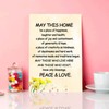 New Home Blessing Canvas Print Quote Painting for Happiness Wall
