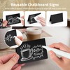 YKUKIZEE 50 PCS Mini Chalkboard Signs, Small Black Chalkboard Signs