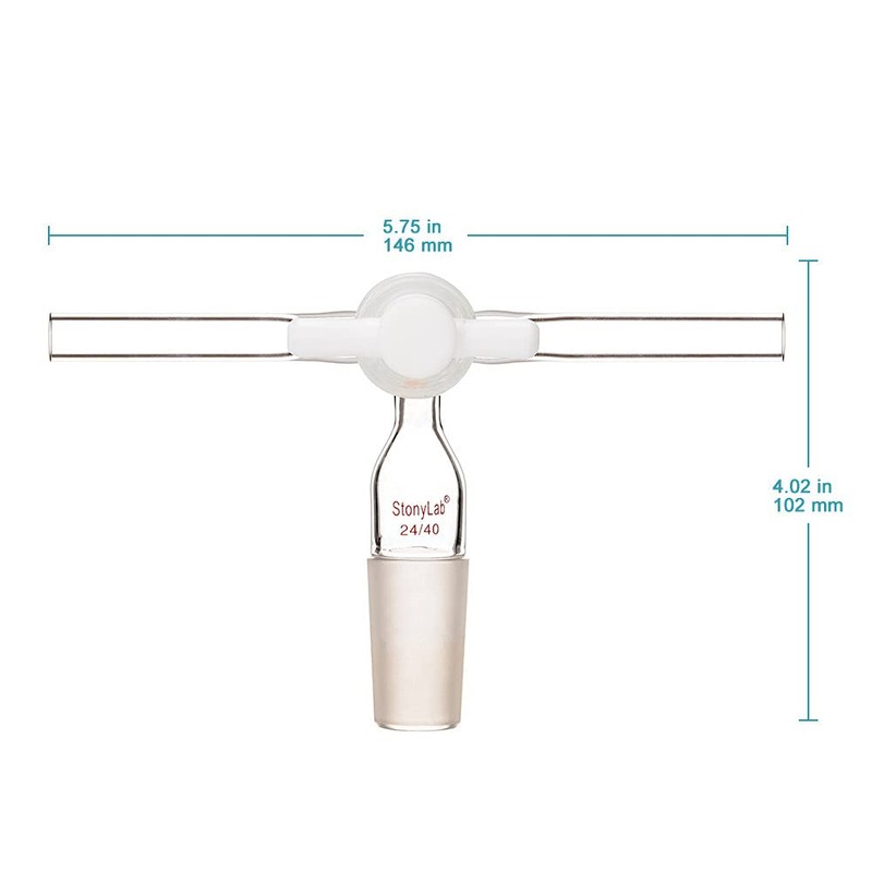 stonylab Glass Vacuum Flow Control Adapter, Vacuum Flow Control Adapter