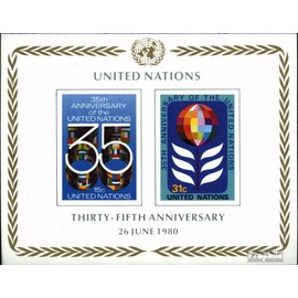 UN - NEW York block7 (complete.issue.) unmounted mint/never hinged ** MNH 1980 35 years UN (Stamps for collectors)