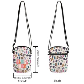 Lywjyb Birdgot Chronic Illness Crossbody Bag POTS Awareness Gift Rare Disease Awareness Gift Fibromyalgia Gift (Flare day CR CA)