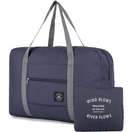 Travel Foldable Duffel Bag for Airlines, Resistant Nylon Waterproof Lightweight Travel Duffle Luggage Bag for Women Men for Vacation, Sports, Gym