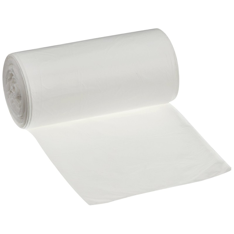 Deiss First Plus Bin Liners, White, 30 L, Pack of