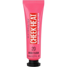 Maybelline Cheek Heat Gel-Cream Blush, lightweight, Breathable Feel, Sheer Flush Of Color, Natural-Looking, Dewy Finish, Oil-Free, Face Makeup, Rose Flush, 0.27 Fl Oz