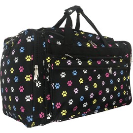 "TOP PACK" 22" Women's Fashion Print Duffel Bag (Paw-Multi)