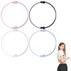 BOXOB 4pcs Crop Bands, Clothing Tuck Band Adjustable Clothes Tuck
