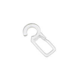 Gardinia Pencil Pleat Hooks For Curtain Rings, 10 Pack, Plastic, Transparent, 2356