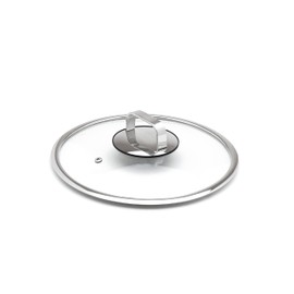 LIVWELL DiamondClad 8-inch Glass Lid for Hybrid Stainless Steel Frying Pan, Wok and Skillet, Dishwasher Safe, PFOA-free